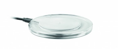Logo trade promotional merchandise picture of: Round wireless charging pad 5W