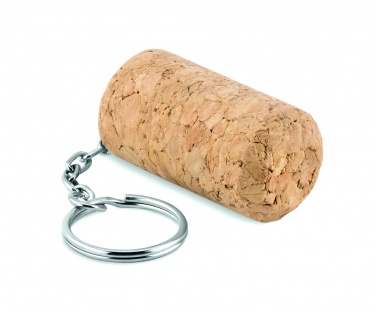 Logo trade promotional merchandise image of: Wine cork key ring Sigulda