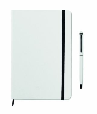 Logo trade promotional products image of: A5 notebook w/stylus 72 lined