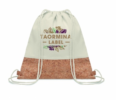 Logo trade promotional merchandise image of: 160gr/m² cotton drawstring bag