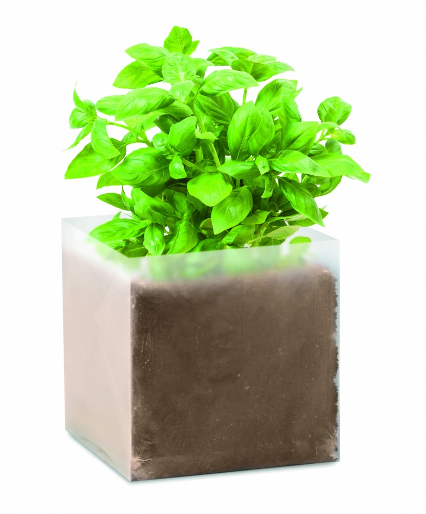 Logo trade promotional gifts picture of: Compost with seeds "BASIL"
