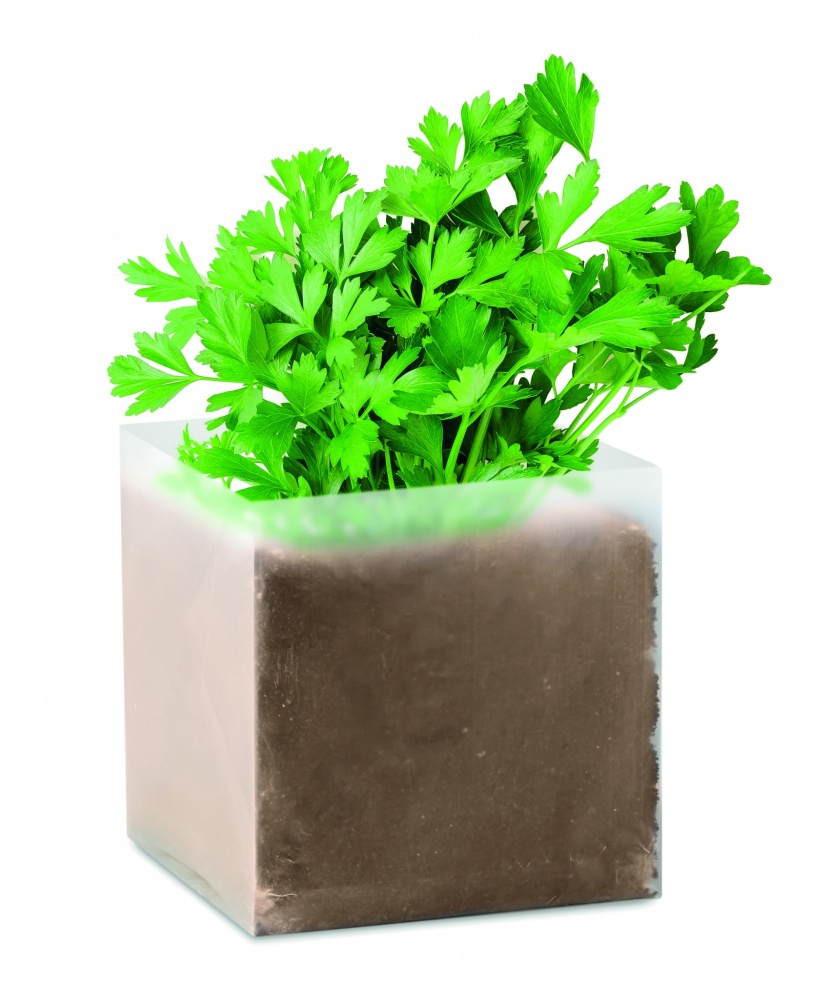 Logotrade promotional merchandise photo of: Compost with seeds "PARSLEY"