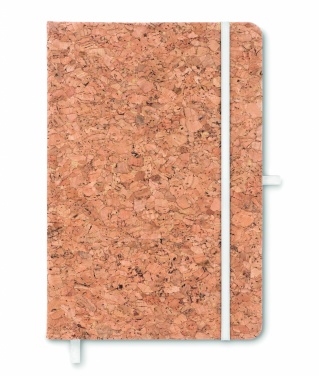 Logo trade promotional gifts picture of: A5 cork notebook 96 lined