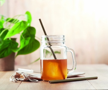 Logotrade promotional giveaway image of: Bamboo Straw w/brush in pouch