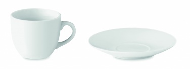 Logo trade business gifts image of: Espresso cup and saucer 80 ml