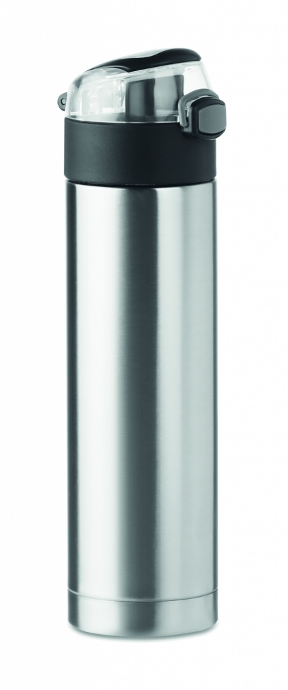 Logo trade business gifts image of: Double wall bottle 400ml