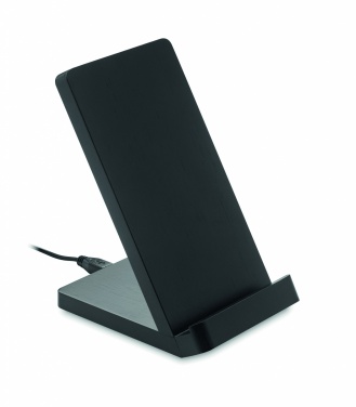Logo trade business gift photo of: Bamboo wireless charge stand 5W WIRESTAND