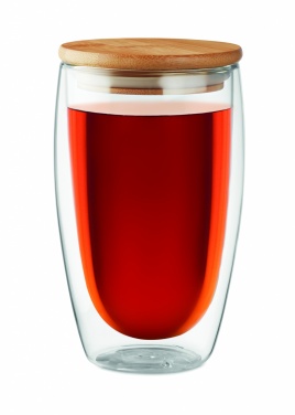 Logotrade corporate gift picture of: Double wall  glass 450 ml Frankfurt