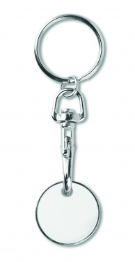 Logo trade promotional giveaways image of: Key ring token (€uro token)