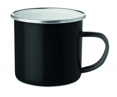 Logo trade promotional gifts picture of: Metal mug with enamel layer