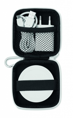 Logo trade advertising products picture of: Wireless charger travel set