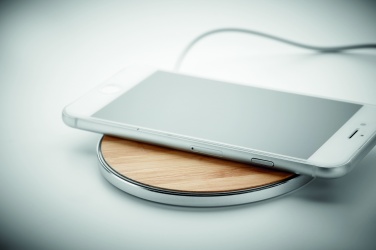 Logotrade business gift image of: Bamboo wireless charger 10W DESPAD