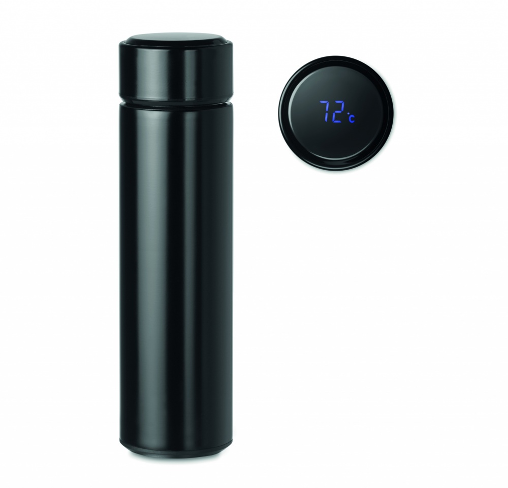 Logo trade promotional products image of: Bottle with touch thermometer