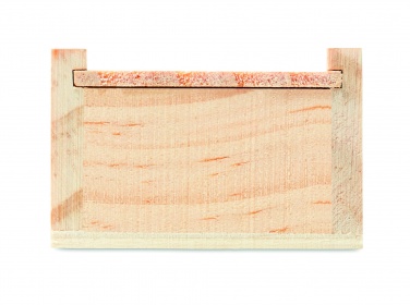 Logo trade promotional merchandise photo of: Stationery set in wooden box