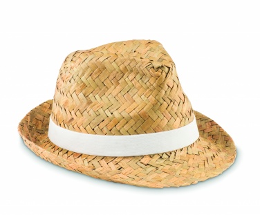 Logo trade business gifts image of: Natural straw hat
