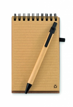 Logotrade promotional merchandise picture of: A6 Cork notepad with pen