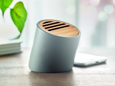 Logo trade business gifts image of: Wireless speaker limestone