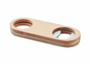Logotrade promotional merchandise image of: Oval Bamboo bottle opener VALBAMPER