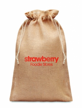 Logotrade promotional merchandise image of: Large jute gift bag 30x47 cm