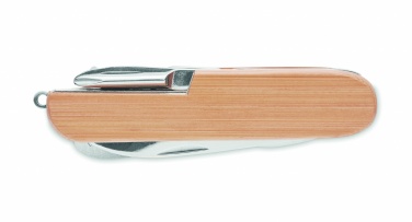 Logotrade business gift image of: Multi tool pocket knife bamboo