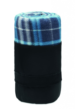 Logotrade advertising products photo of: RPET fleece travel blanket