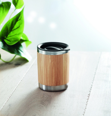 Logotrade promotional giveaway image of: Tumbler in bamboo cover 250ml