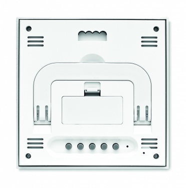 Logo trade advertising product photo of: Weather station bamboo front TURKU