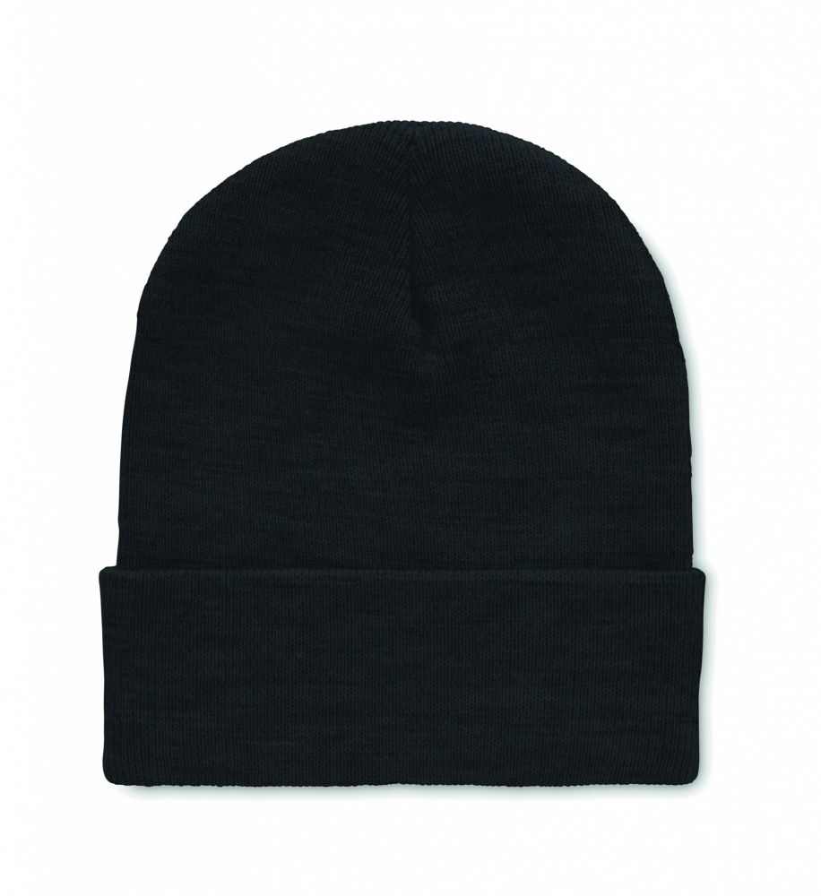 Logotrade promotional product image of: Beanie in RPET with cuff