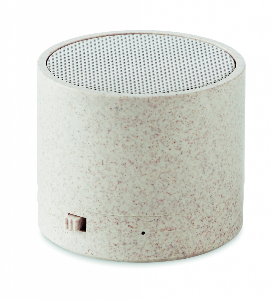 Logo trade promotional products picture of: 3W speaker in wheat straw/ABS
