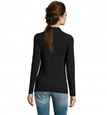 Logo trade business gifts image of: PERFECT WOMEN LSL POLO  180