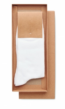 Logo trade promotional merchandise image of: Pair of socks in gift box L