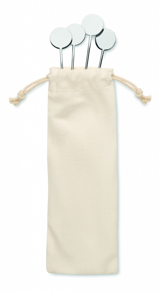 Logotrade business gift image of: Stainless steel stirrers set