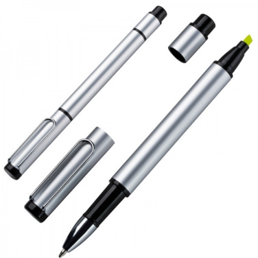 Logo trade promotional items picture of: Metal duo pen GETAFE