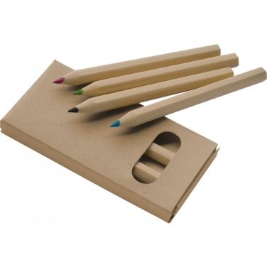 Logotrade business gift image of: Wooden crayons MINNIE