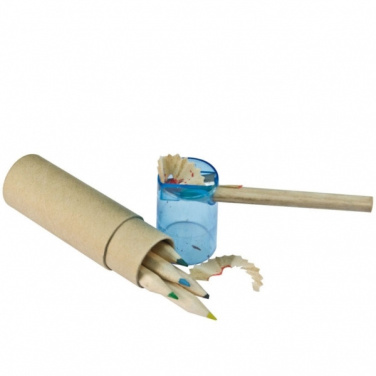 Logo trade promotional item photo of: Wooden crayons BECKY