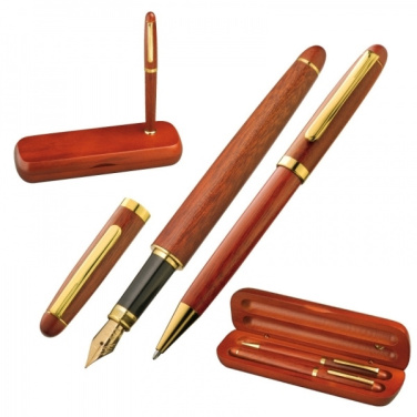 Logo trade advertising products picture of: Rosewood writing set OXFORD