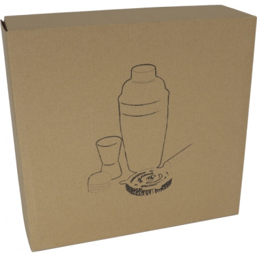 Logo trade corporate gift photo of: Metal cocktail set, 3-piece MESSINA