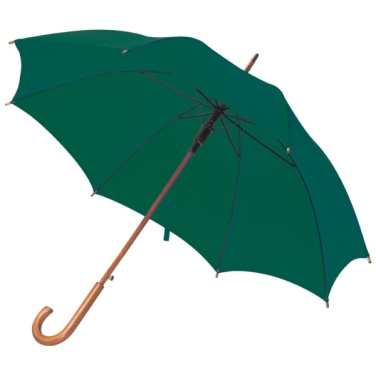 Logotrade promotional giveaway image of: Wooden automatic umbrella NANCY