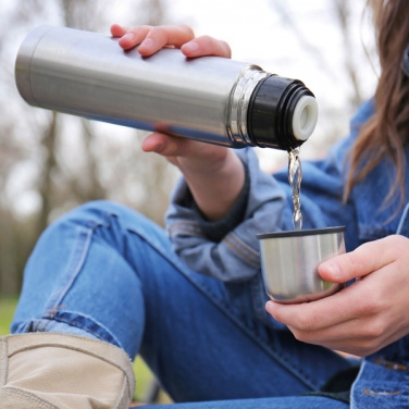 Logotrade promotional merchandise photo of: Stainless steel isolating flask VIRGINIA BEACH 100 ml
