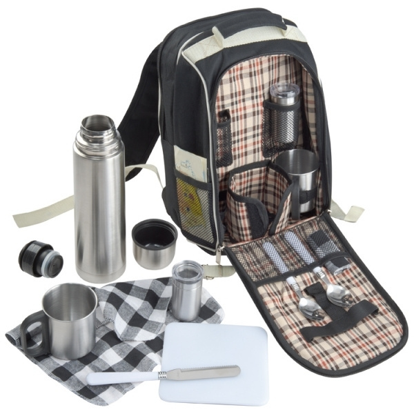 Logotrade corporate gift picture of: Luxurious picnic backpack with cool bag GEORGIA