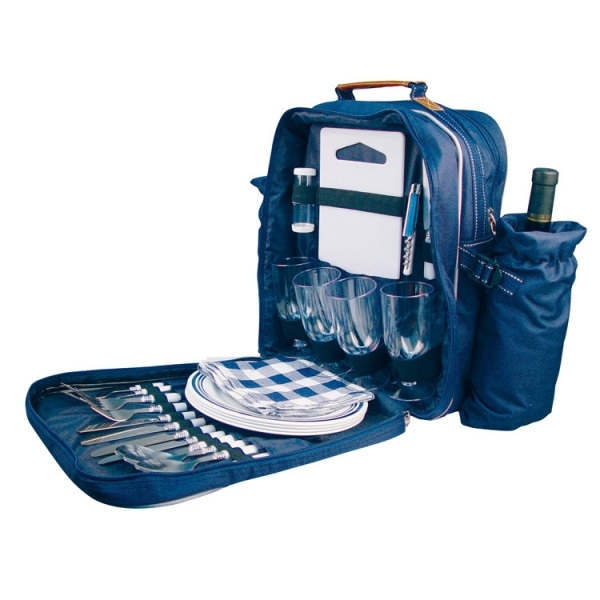 Logo trade promotional giveaway photo of: High-class picnic backpack VIRGINIA