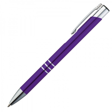 Logo trade business gift photo of: Metal ballpen ASCOT