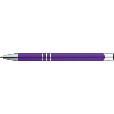 Logo trade corporate gift photo of: Metal ballpen ASCOT