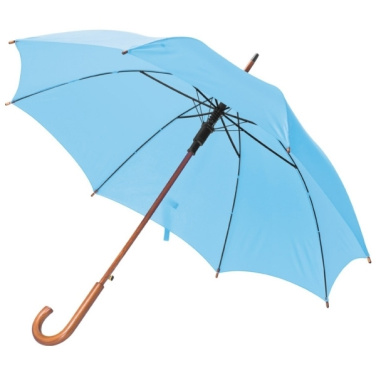 Logo trade promotional product photo of: Wooden automatic umbrella NANCY