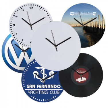 Logo trade promotional gifts picture of: Wall clock with allover clock face VENICE