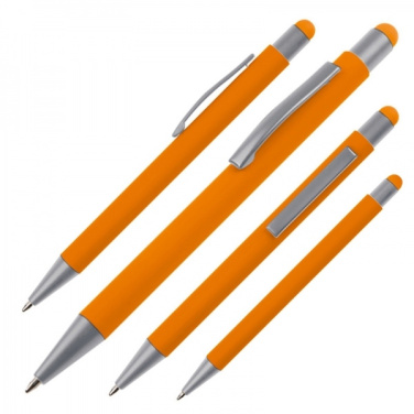 Logotrade corporate gift picture of: Metal ballpen touch pen soft touch SALT LAKE CITY