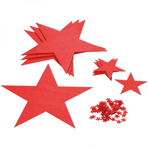 Logo trade promotional merchandise photo of: Felt star set KARLSTAD
