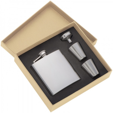 Logotrade corporate gift image of: Hip flask with 2 shot glasses SANDVIKEN 170 ml