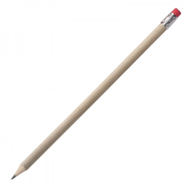 Logo trade promotional product photo of: Pencil with eraser HICKORY