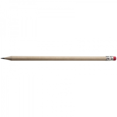 Logotrade promotional item picture of: Pencil with eraser HICKORY
